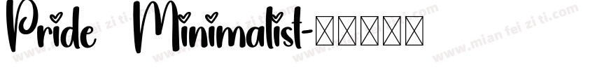 Pride   Minimalist字体转换